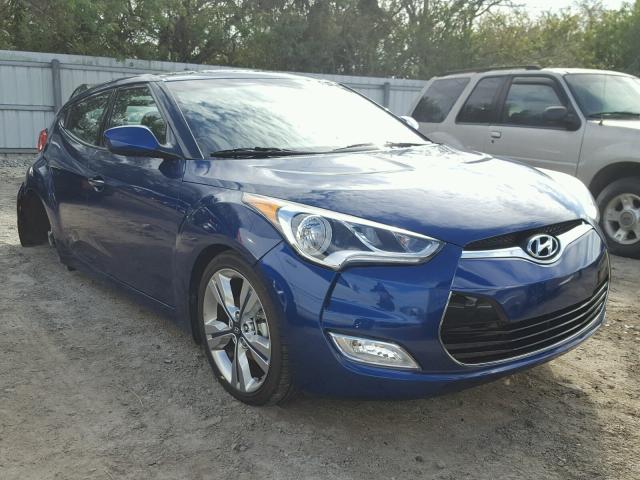 KMHTC6AD7GU299946 - 2016 HYUNDAI VELOSTER B BLUE photo 1