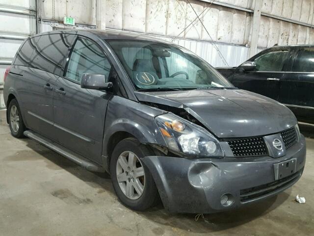 5N1BV28U44N323310 - 2004 NISSAN QUEST S CHARCOAL photo 1