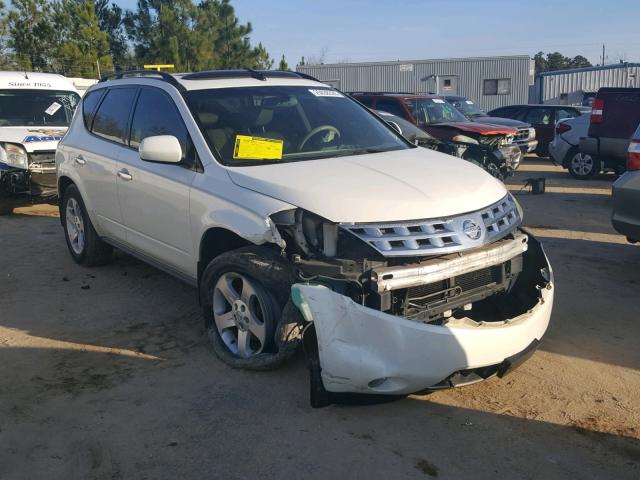 JN8AZ08T93W118188 - 2003 NISSAN MURANO SL WHITE photo 1