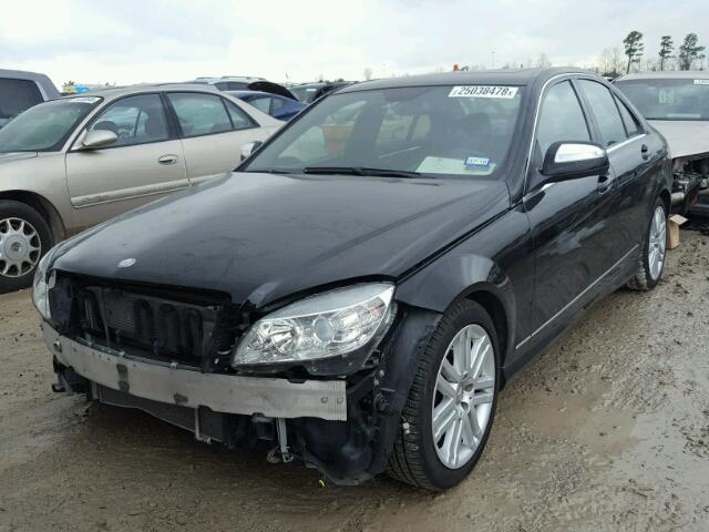 WDDGF81X29R070847 - 2009 MERCEDES-BENZ C 300 4MAT BLACK photo 2