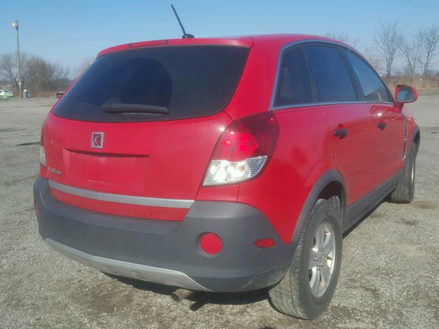 3GSCL33P99S548457 - 2009 SATURN VUE XE RED photo 4