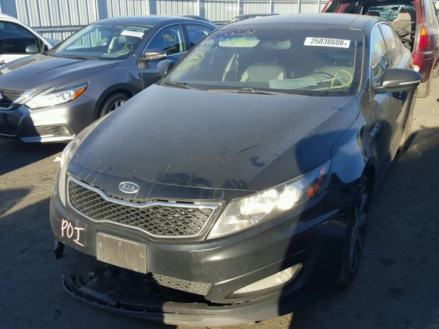 5XXGR4A67CG015189 - 2012 KIA OPTIMA SX BLACK photo 2