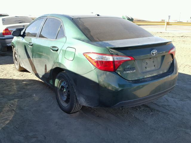 2T1BPRHEXGC551285 - 2016 TOYOTA COROLLA EC GREEN photo 3