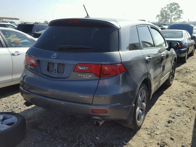 5J8TB18578A018340 - 2008 ACURA RDX TECHNO GRAY photo 4