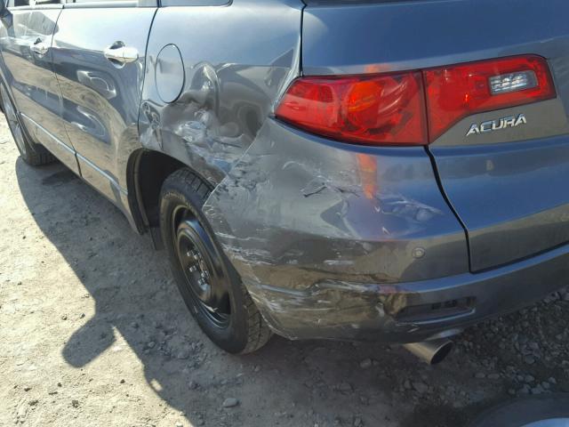 5J8TB18578A018340 - 2008 ACURA RDX TECHNO GRAY photo 9