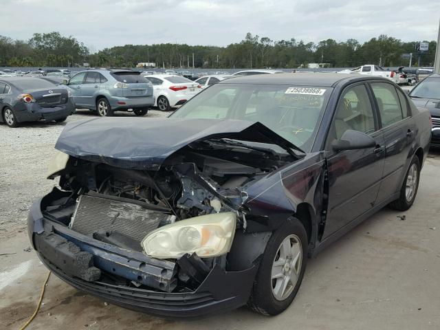 1G1ZT52855F247980 - 2005 CHEVROLET MALIBU LS BLUE photo 2