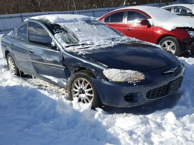 1C3EL46U91N697563 - 2001 CHRYSLER SEBRING LX BLUE photo 1