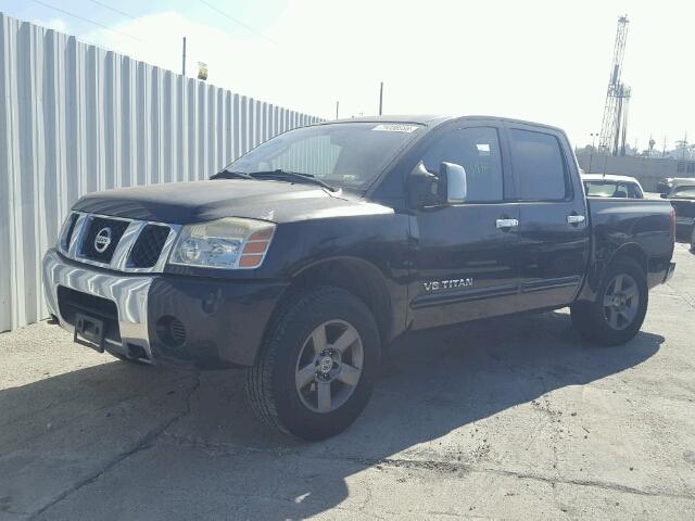 1N6AA07A95N517949 - 2005 NISSAN TITAN XE BLACK photo 2