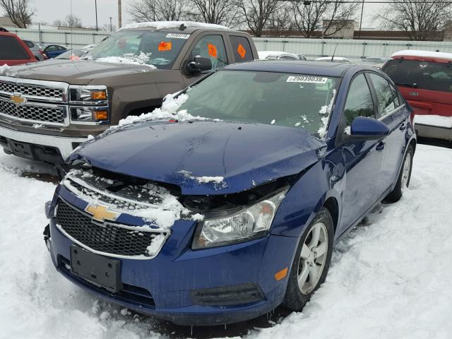 1G1PC5SB6D7294303 - 2013 CHEVROLET CRUZE LT BLUE photo 2