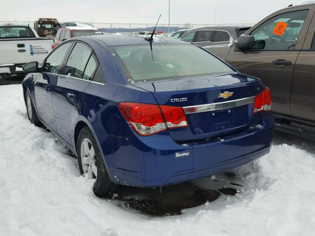 1G1PC5SB6D7294303 - 2013 CHEVROLET CRUZE LT BLUE photo 3