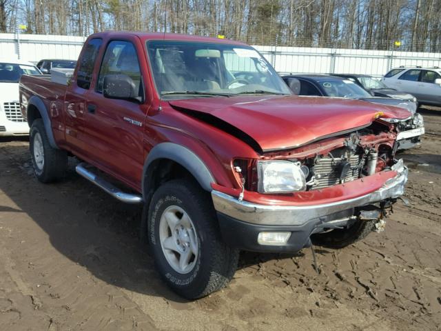 5TESN92N02Z105521 - 2002 TOYOTA TACOMA XTR BURGUNDY photo 1