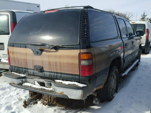 1GNFK16T11J243587 - 2001 CHEVROLET SUBURBAN K BLACK photo 4