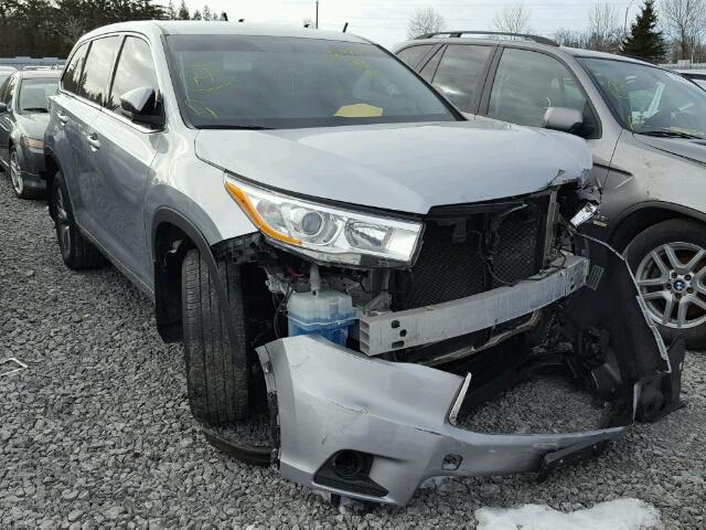 5TDZKRFH4ES015656 - 2014 TOYOTA HIGHLANDER SILVER photo 1