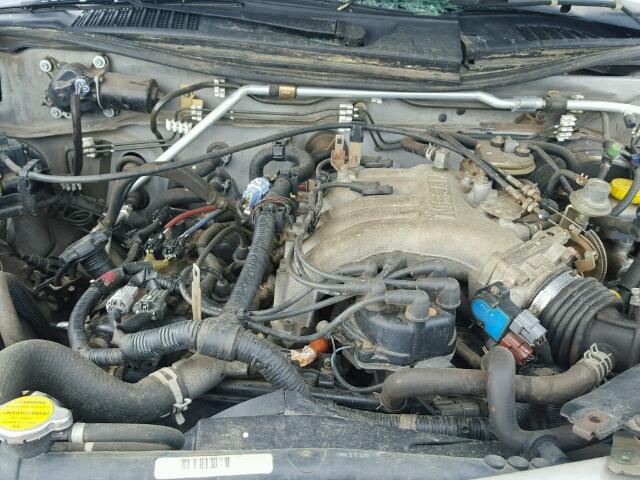 1N6ED27T64C401429 - 2004 NISSAN FRONTIER C SILVER photo 7