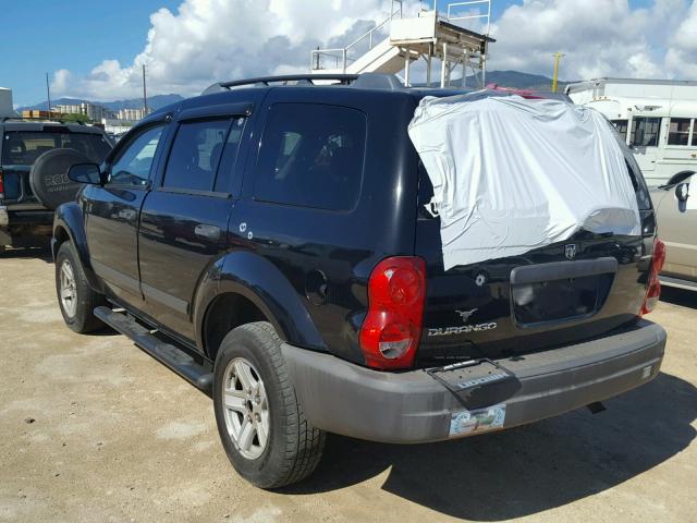 1D4HB38N96F106776 - 2006 DODGE DURANGO SX BLACK photo 3