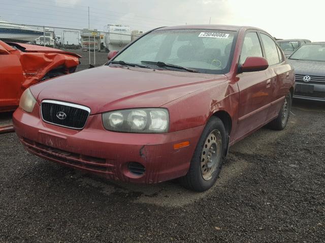 KMHDN45D53U491955 - 2003 HYUNDAI ELANTRA GL MAROON photo 2