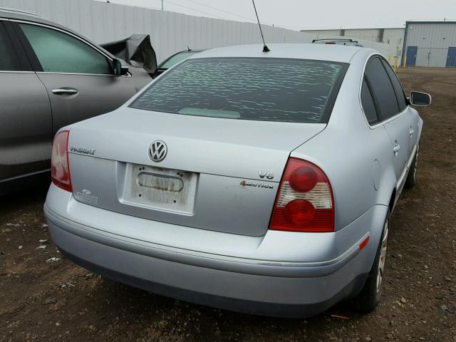 WVWSH63B62P127489 - 2002 VOLKSWAGEN PASSAT GLS SILVER photo 4