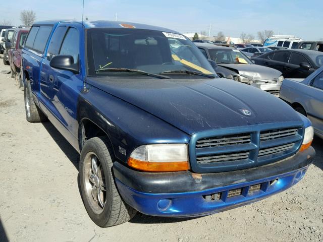 1B7GL22X1WS628724 - 1998 DODGE DAKOTA BLUE photo 1