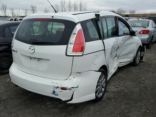 JM1CR2W38A0373031 - 2010 MAZDA 5 WHITE photo 4