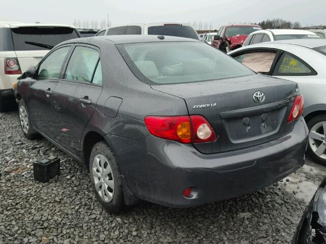 2T1BU4EE3AC201858 - 2010 TOYOTA COROLLA BA GRAY photo 3