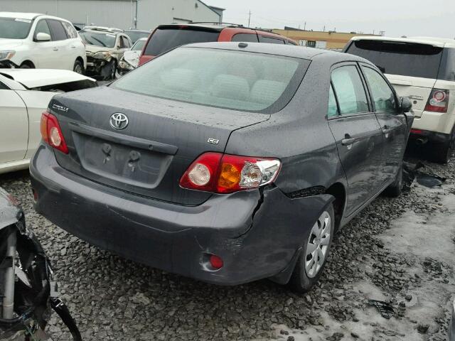 2T1BU4EE3AC201858 - 2010 TOYOTA COROLLA BA GRAY photo 4