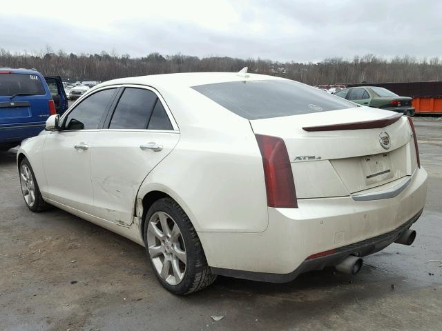 1G6AH5RX4D0138434 - 2013 CADILLAC ATS LUXURY WHITE photo 3