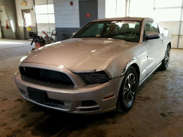 1ZVBP8AM2D5260376 - 2013 FORD MUSTANG SILVER photo 2