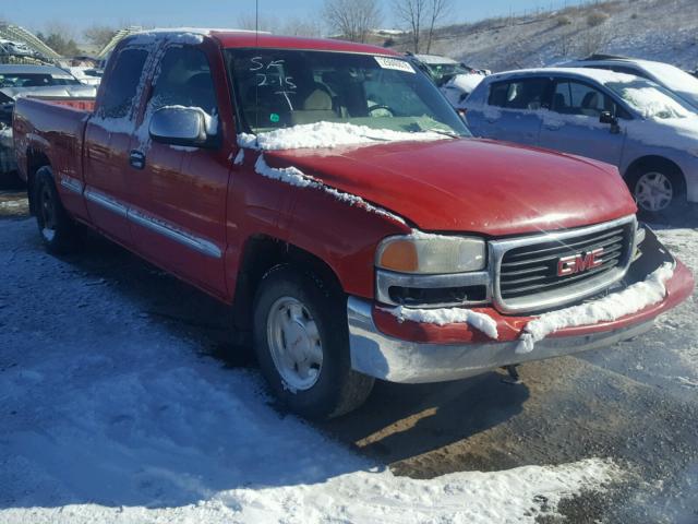 2GTEC19T621274259 - 2002 GMC NEW SIERRA RED photo 1