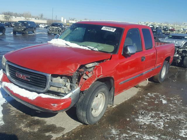 2GTEC19T621274259 - 2002 GMC NEW SIERRA RED photo 2