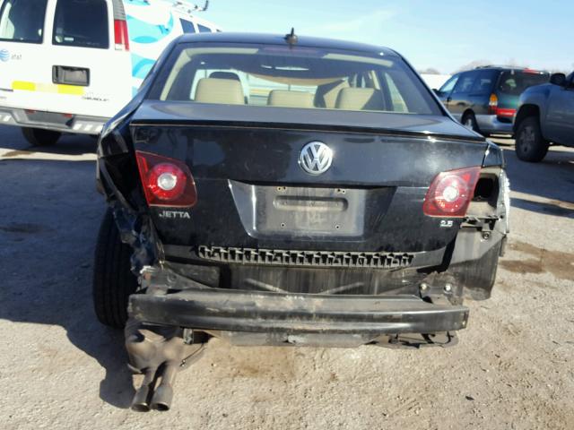 3VWRZ71K28M006460 - 2008 VOLKSWAGEN JETTA SE BLACK photo 9