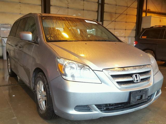 5FNRL387X7B022116 - 2007 HONDA ODYSSEY EX GRAY photo 1