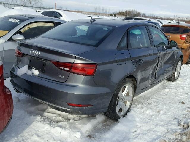 WAUAUGFF5H1029316 - 2017 AUDI A3 PREMIUM GRAY photo 4