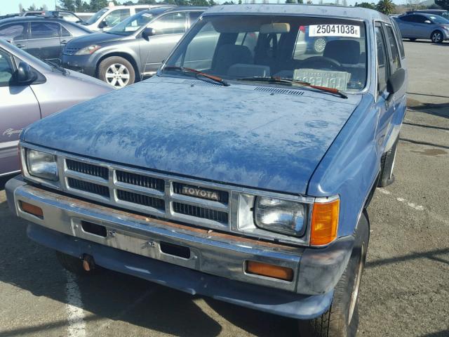 JT3RN64W7G0050709 - 1986 TOYOTA 4RUNNER BLUE photo 2