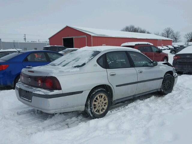 2G1WF52E319139909 - 2001 CHEVROLET IMPALA SILVER photo 4