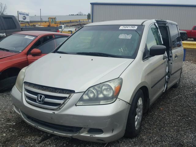 5FNRL38226B015065 - 2006 HONDA ODYSSEY LX SILVER photo 2