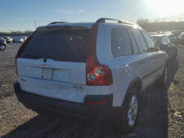 YV1CZ91H141059810 - 2004 VOLVO XC90 T6 WHITE photo 4