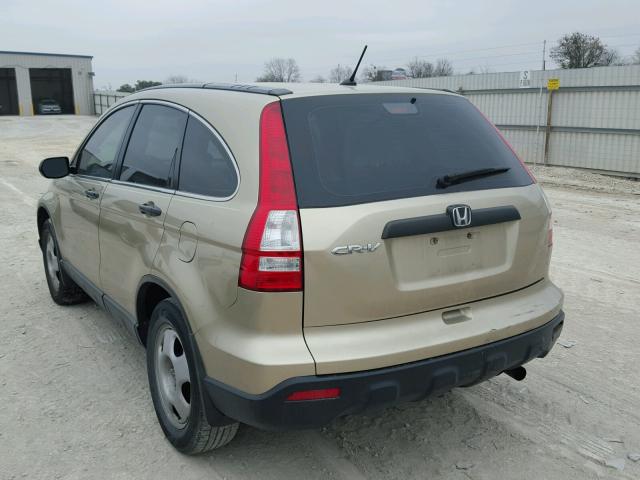 3CZRE38368G705038 - 2008 HONDA CR-V LX GOLD photo 3