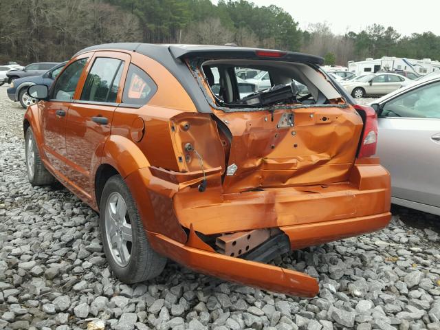 1B3CB1HA0BD262706 - 2011 DODGE CALIBER EX ORANGE photo 3