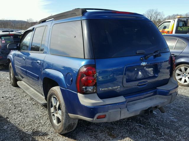 1GNET16S356177925 - 2005 CHEVROLET TRAILBLAZE BLUE photo 3