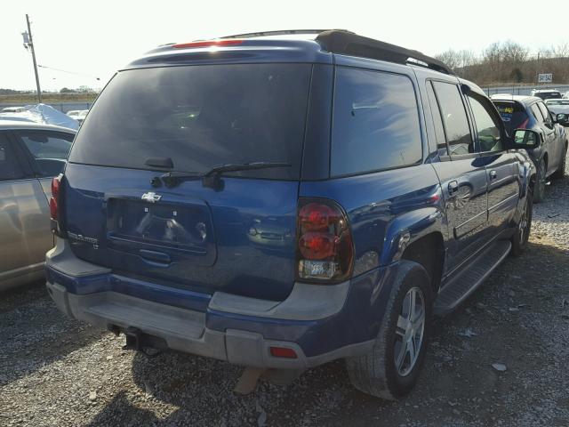 1GNET16S356177925 - 2005 CHEVROLET TRAILBLAZE BLUE photo 4