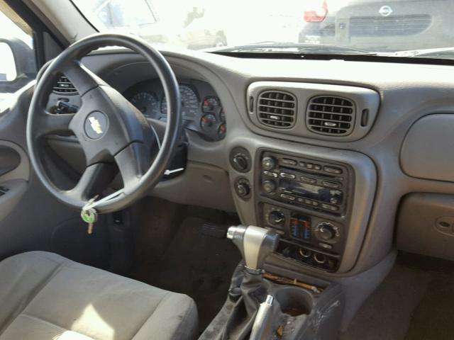 1GNET16S356177925 - 2005 CHEVROLET TRAILBLAZE BLUE photo 9