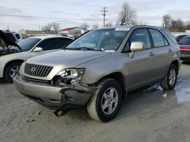 JT6HF10U5X0091410 - 1999 LEXUS RX 300 BEIGE photo 2