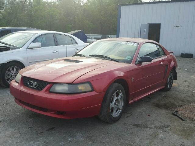 1FAFP40442F188737 - 2002 FORD MUSTANG RED photo 2