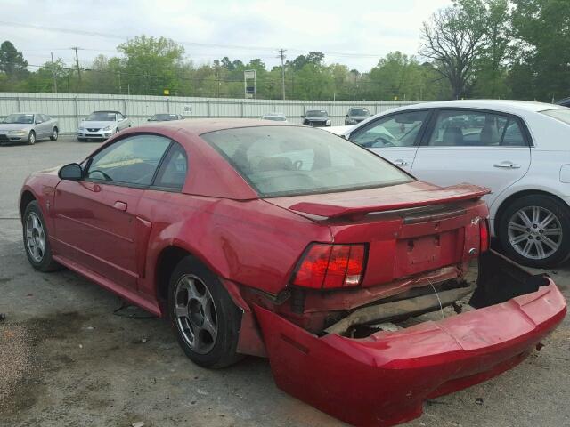 1FAFP40442F188737 - 2002 FORD MUSTANG RED photo 3