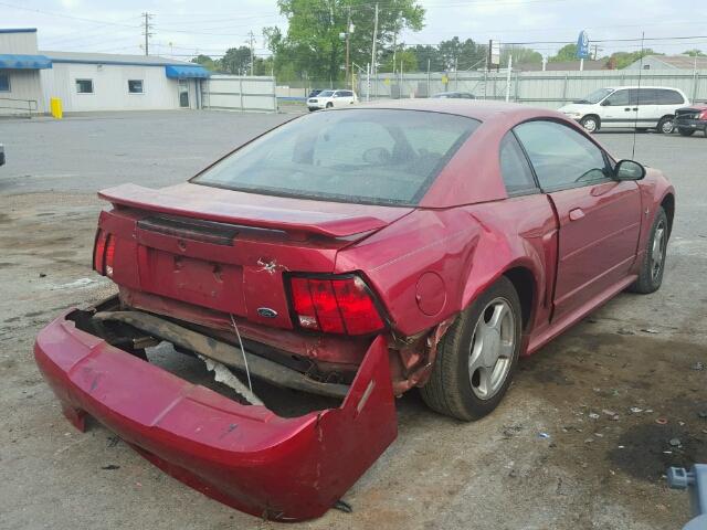 1FAFP40442F188737 - 2002 FORD MUSTANG RED photo 4