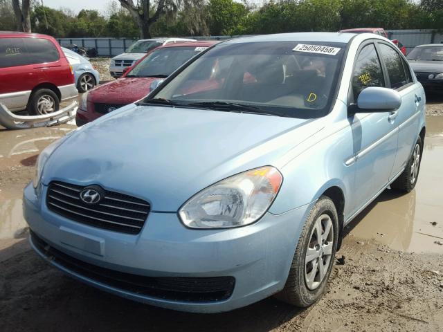 KMHCN4AC1AU430995 - 2010 HYUNDAI ACCENT GLS BLUE photo 2