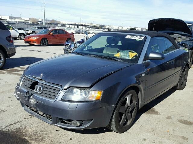 WAUDT48H35K006264 - 2005 AUDI A4 QUATTRO GRAY photo 2