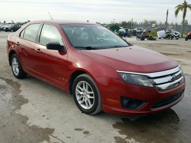 3FAHP0GA9AR116947 - 2010 FORD FUSION S RED photo 1