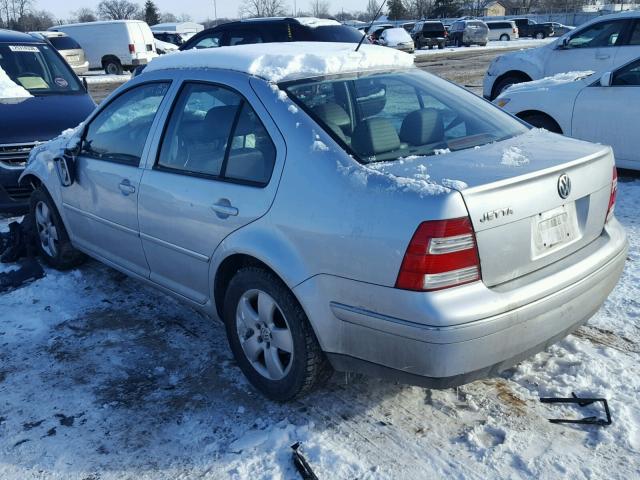 3VWSK69M44M015886 - 2004 VOLKSWAGEN JETTA GLS SILVER photo 3