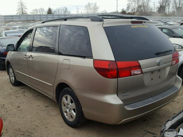 5TDZA23C84S189814 - 2004 TOYOTA SIENNA BROWN photo 3